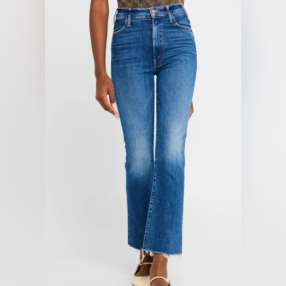 Mother the hustler ankle fray jeans. Size 24